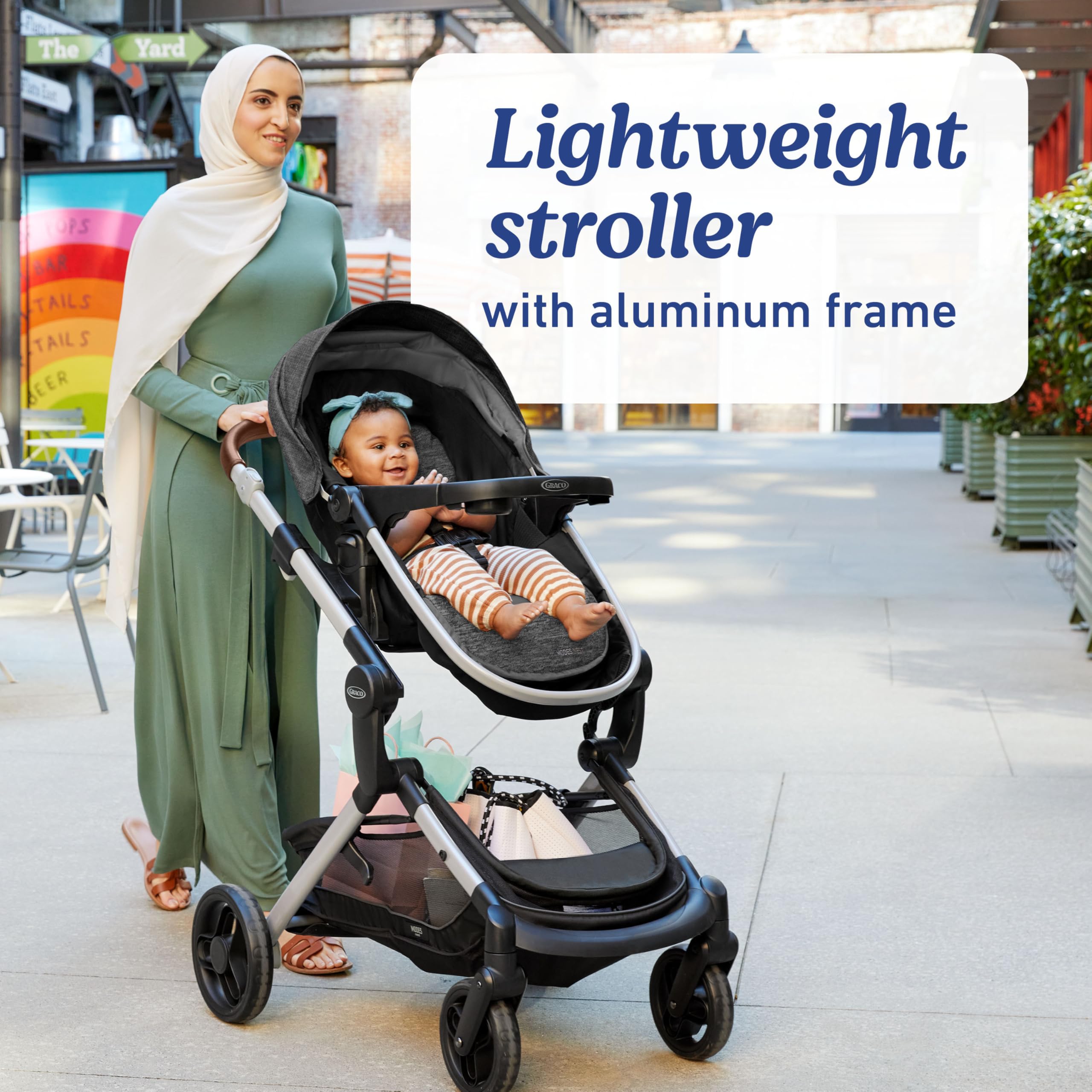 Graco Modes Nest Travel System, 3-in-1 Car Seat & Stroller Combo, Bayfield