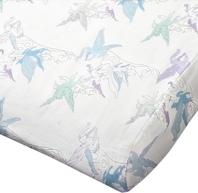 Nest Designs Toddler Pillow with Bamboo Viscose Pillowcase - Cloud Ponies, Small