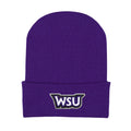 College Baby Infant Knit Cap Weber State Wildcats Logo - Purple - Newborn