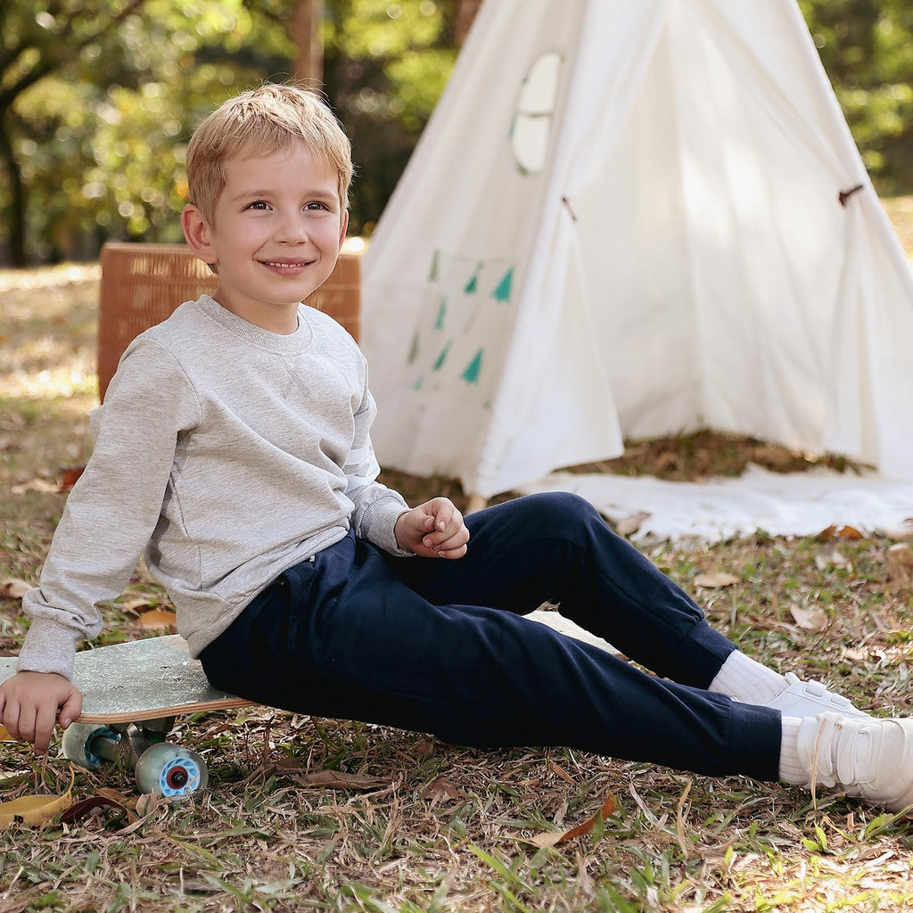 GFQLONG Toddler Boys Joggers Pants Cotton Kids Athletic Sweatpants 2-3T