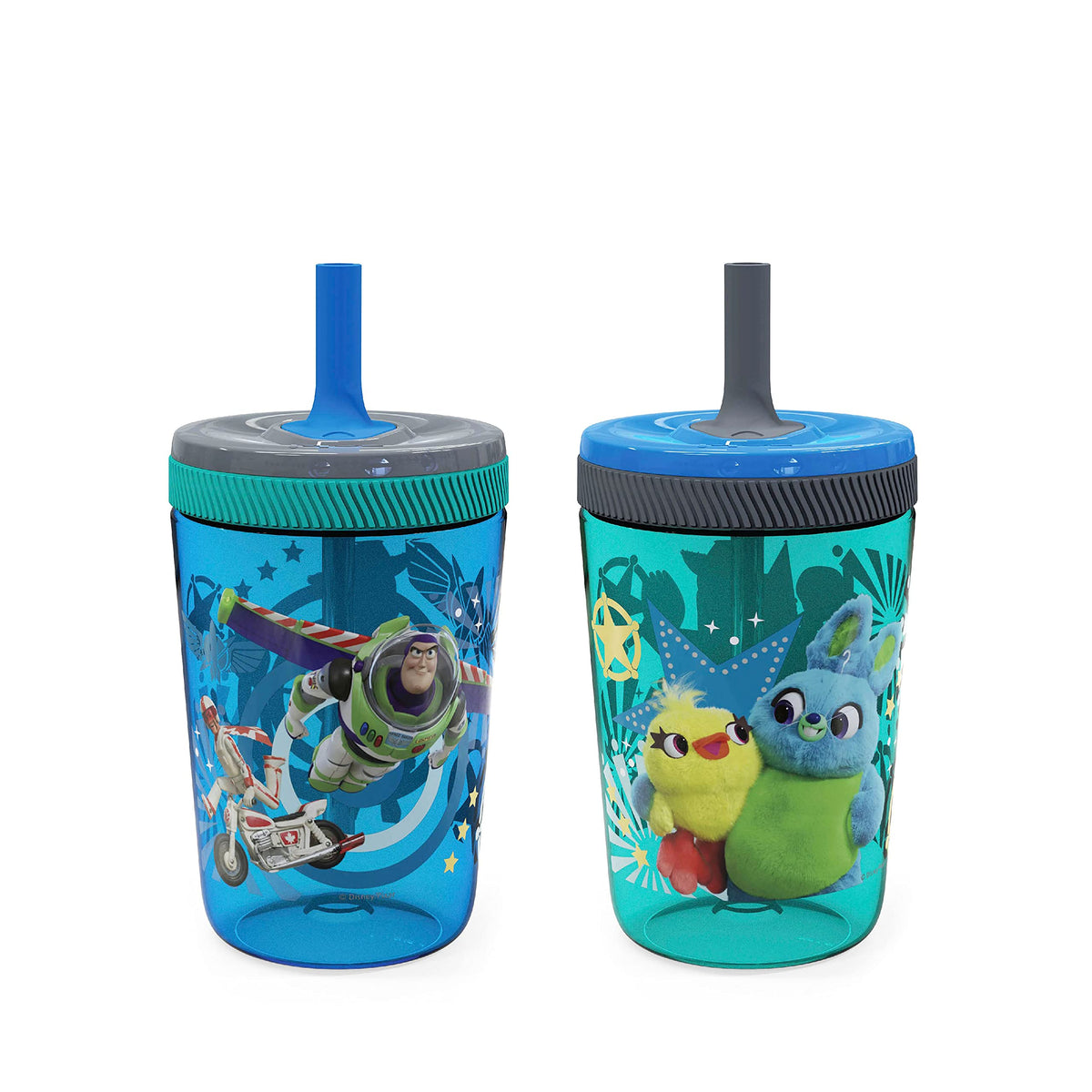 Zak Designs Gabby's Dollhouse Kelso Toddler Cups For Travel or At Home, 15oz 2-Pack Durable Plastic Sippy Cups With Leak-Proof Design is Perfect For Kids Cakey Cat, Mercat