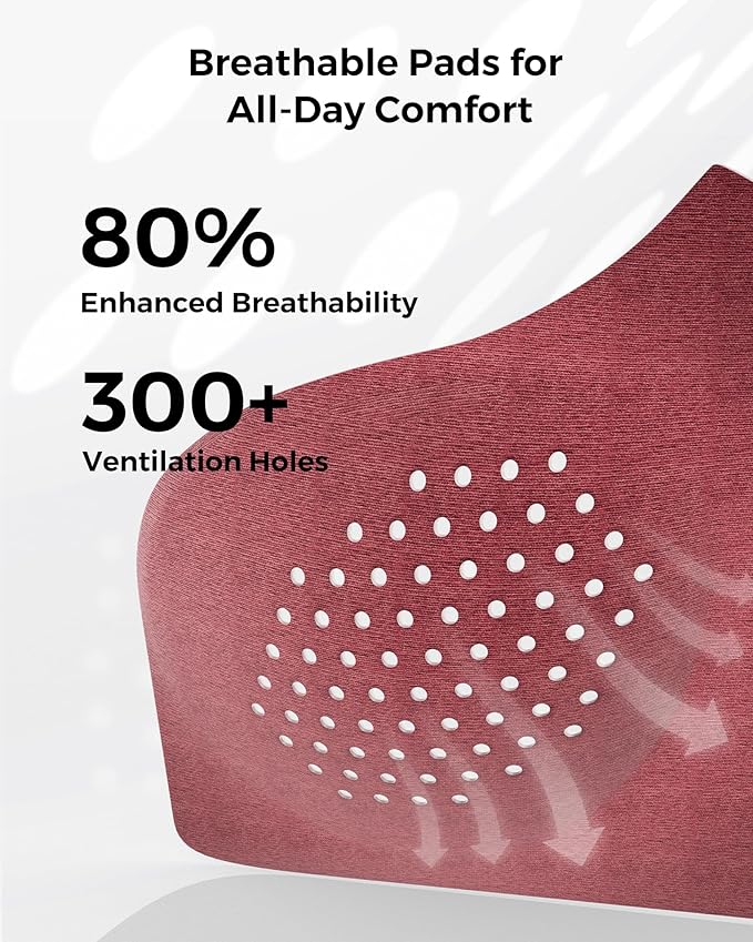 Momcozy Hands-Free Pumping Bra, Wireless & Seamless HF010 Breast Pump Bra, Breathable Tencel™ Fabric & Fully Fixed Cups