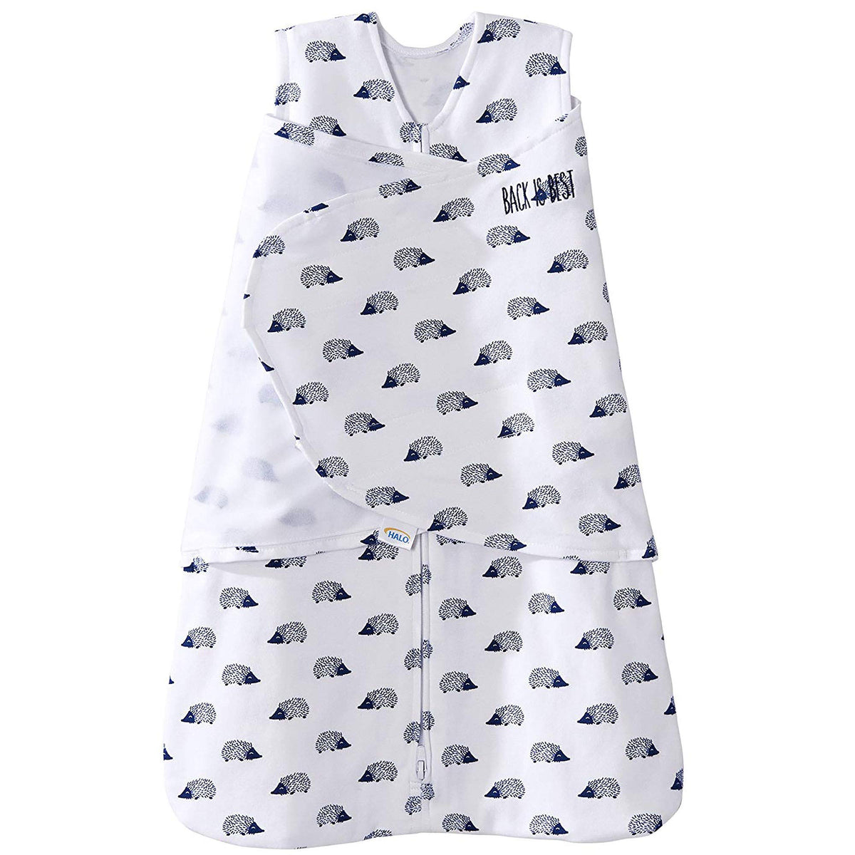 HALO 100% Cotton Sleepsack Swaddle, 3-Way Adjustable Wearable Blanket, TOG 1.5, Space, Small, 3-6 Months