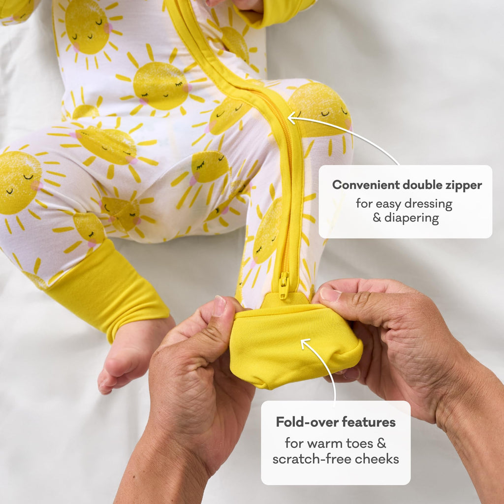 Little Sleepies Baby Pajamas, Sunshine, 3T