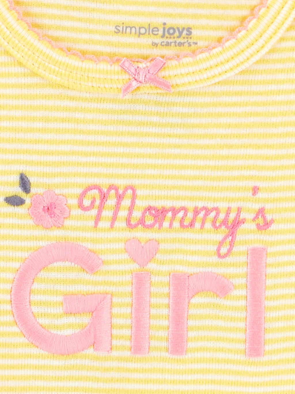 Simple Joys by Carter's Baby Girls' Short-sleeve Bodysuit, Pack of 6, Pink/Yellow, Newborn