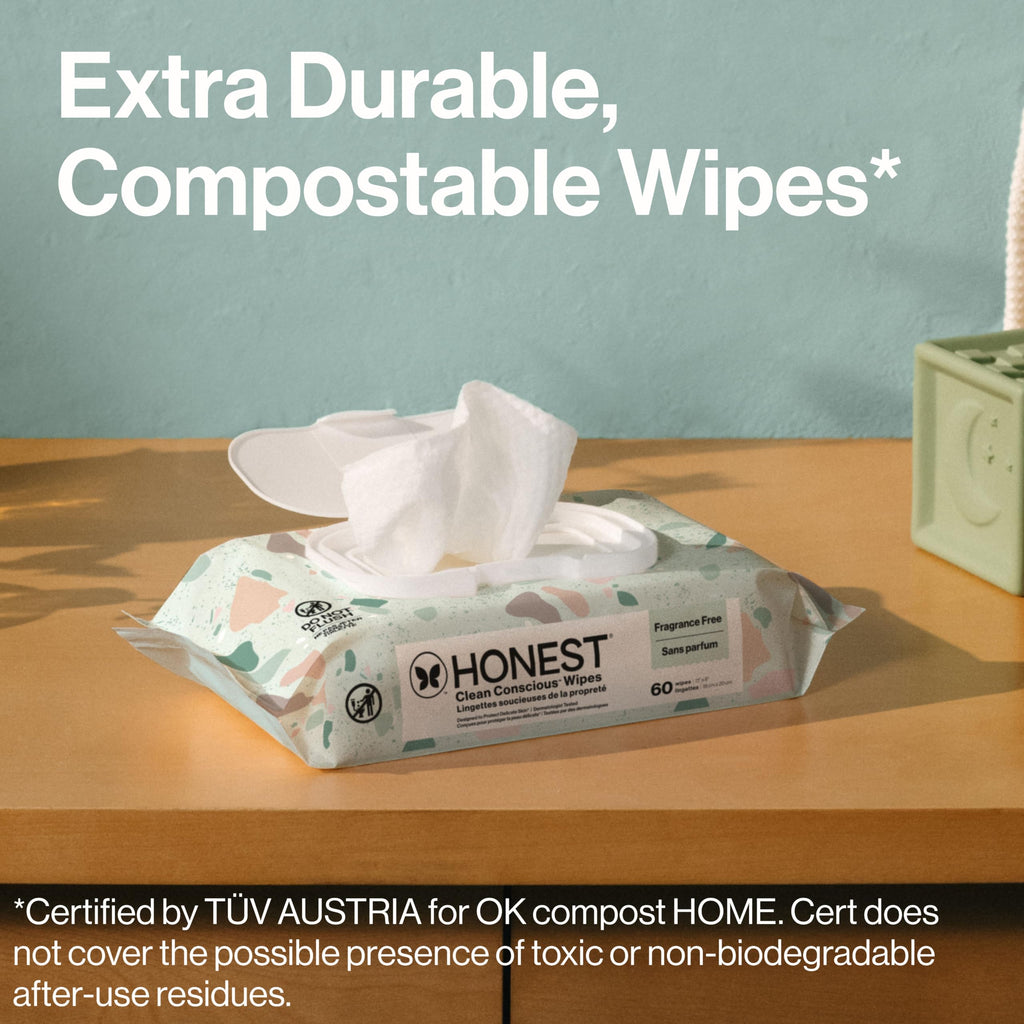 The Honest Company Multi-Use Baby Wipes, Terrazzo, 36 Count
