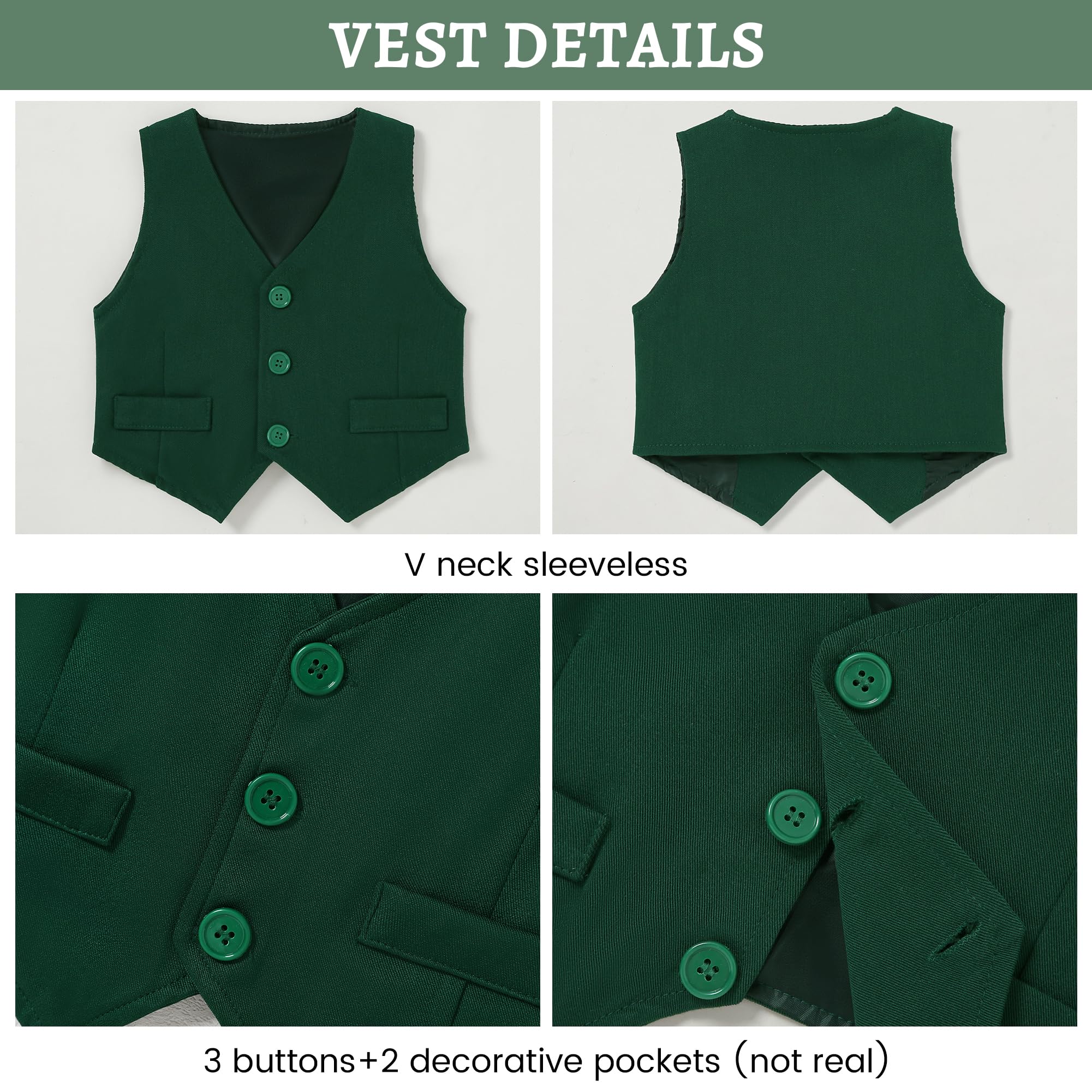 SANMIO Baby Boy Christmas Outfit Baby Formal Suit Set 0-24M
