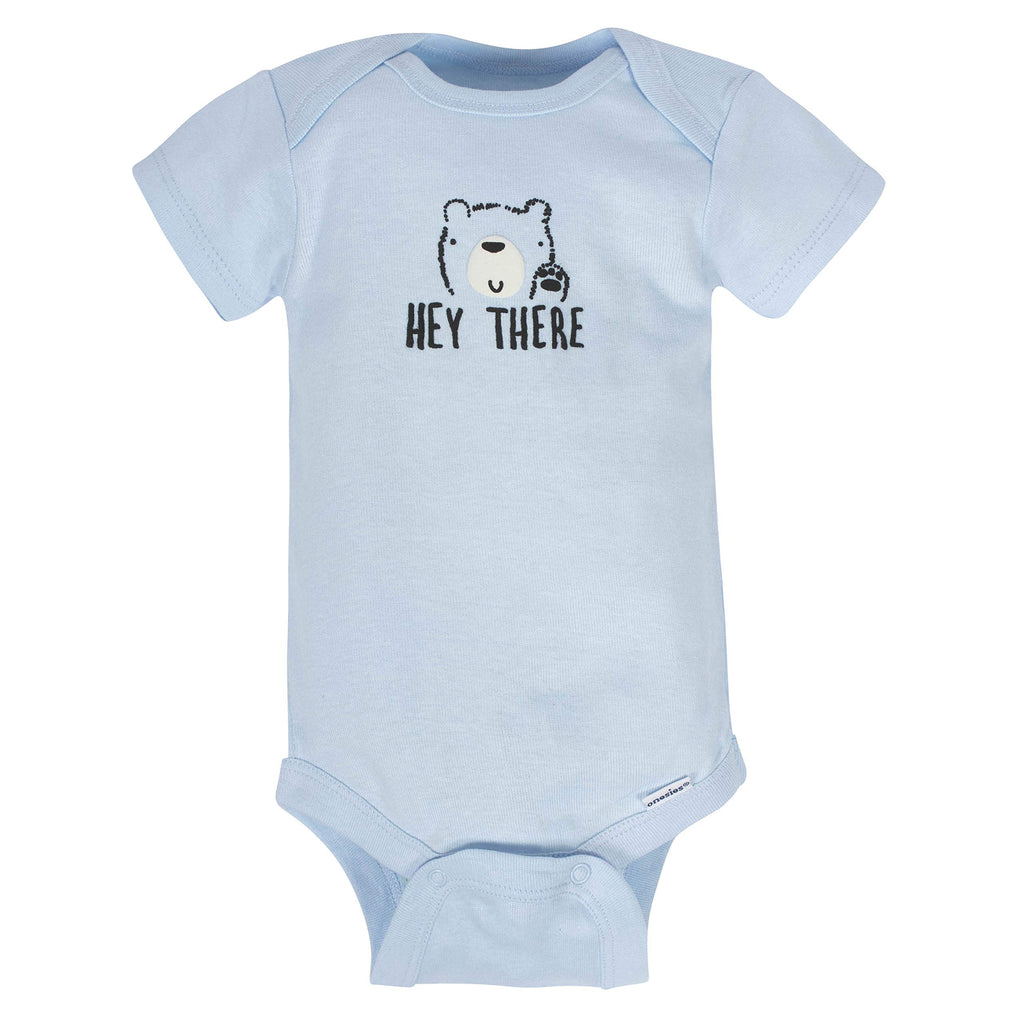 Gerber Baby Boys 8-pack Short Sleeve Onesies Bodysuits And Toddler T-Shirt Set, Bear, 3-6 Months US