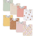 Gerber Baby Unisex Lap Shoulder Bibs 8-Pack, Multi Pink, One Size