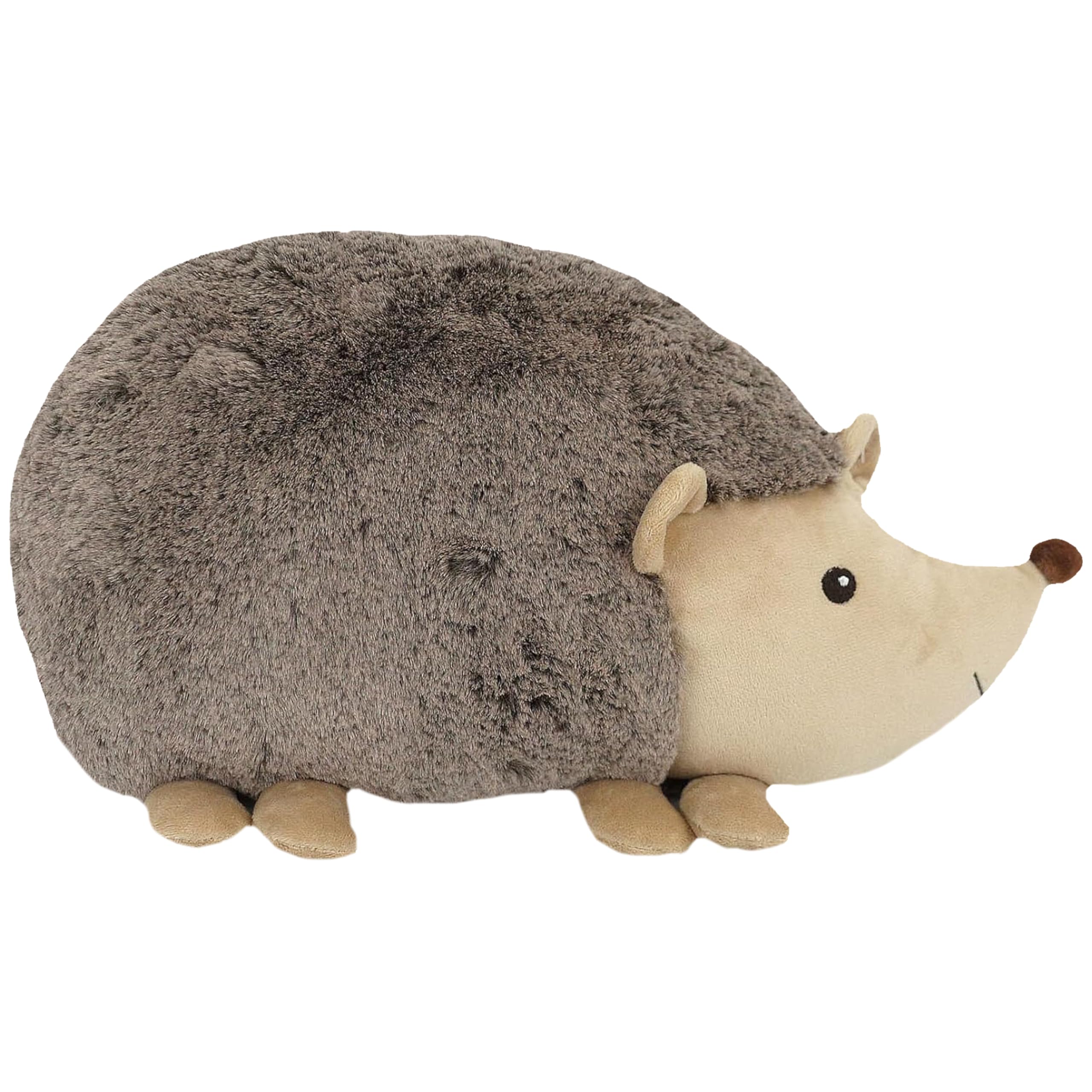 MON AMI Hedgehog Shaped Decor Pillow - 16x8.5”, Stuffed Animal Toy Plushie, Plush Decorative Cushion for Child’s Nursery, Bed or Couch,Cute Room Décor