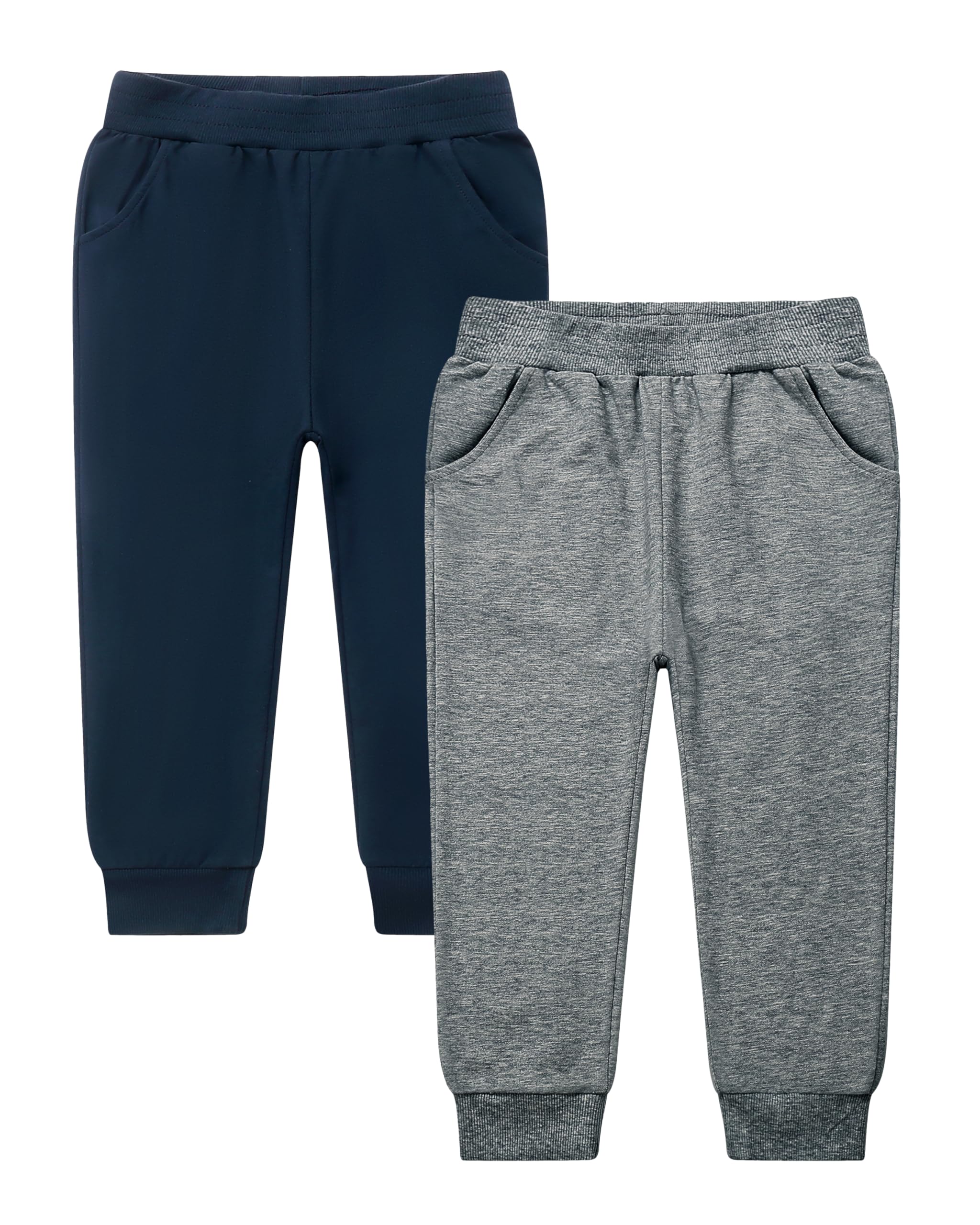 GFQLONG Toddler Boys Pants 100% Cotton Joggers Sweatpants with Pockets 4-5T