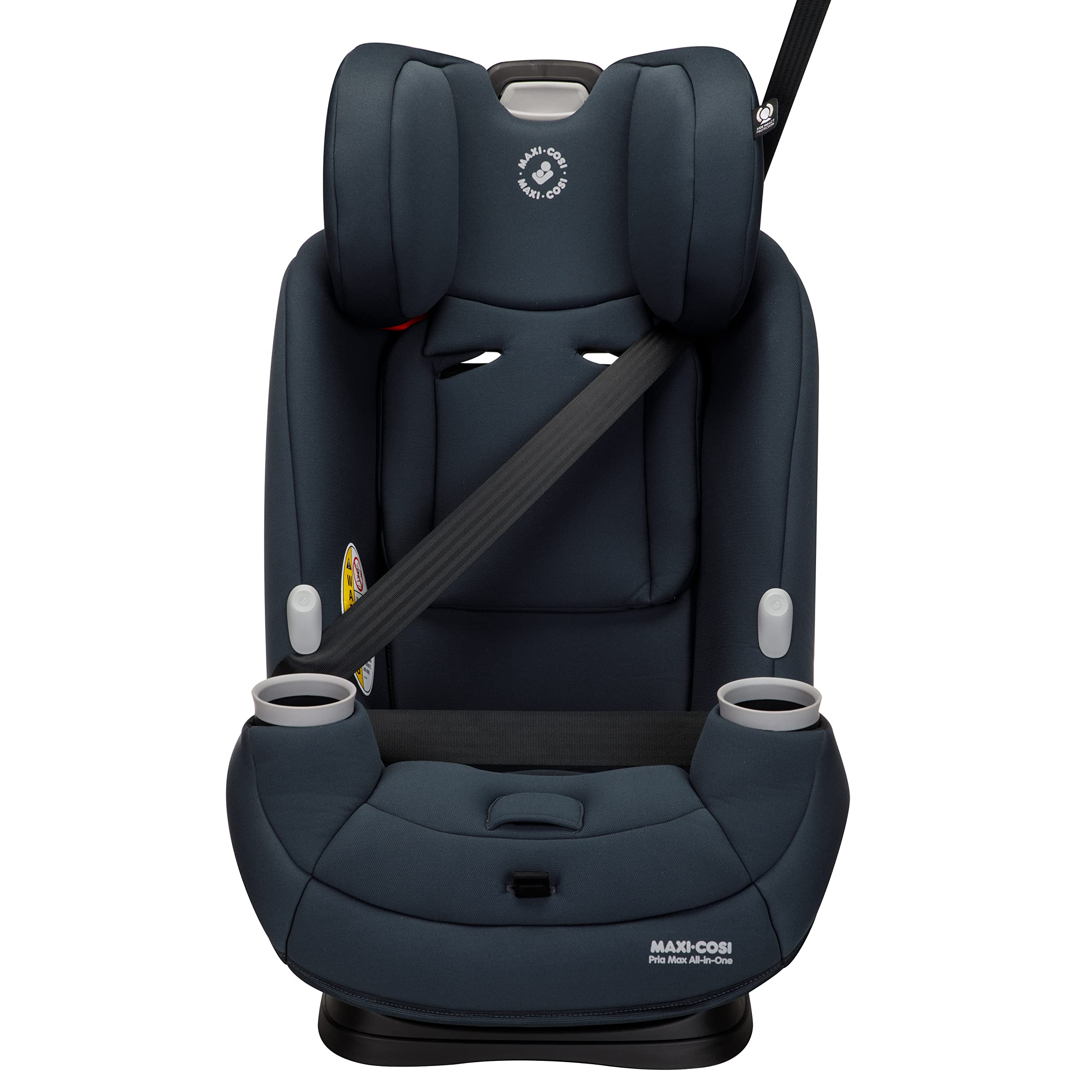 Maxi-Cosi Pria Max All-in-One Convertible Car Seat, Rear Facing Car Seat (4-40 lbs), Forward Facing Car Seat (22-65 lbs), High Back Booster Seat (40-100 lbs), Pure COSI, Essential Graphite