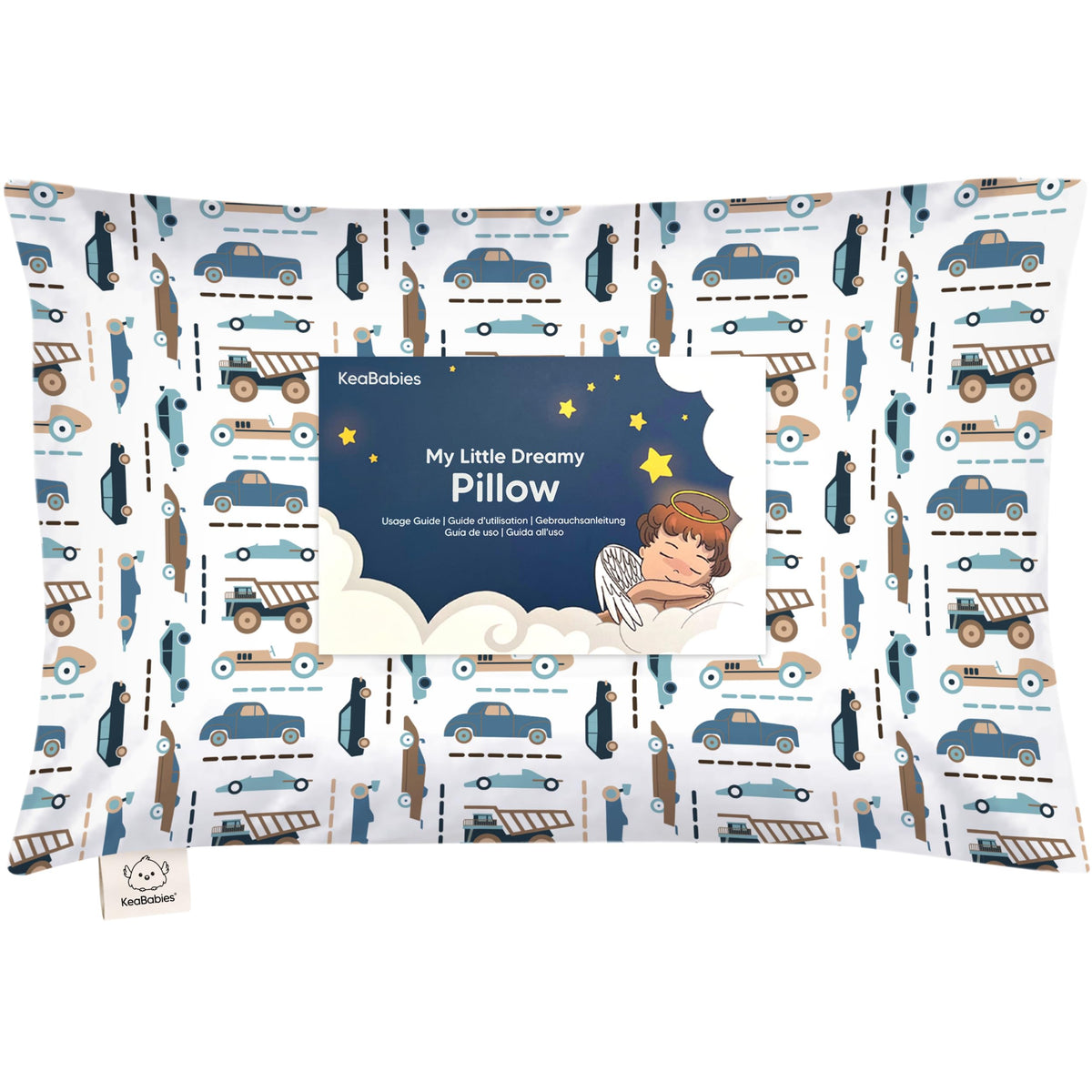 Toddler Pillow with Pillowcase, 13x18 My Little Dreamy Pillow (Dino Patrol)