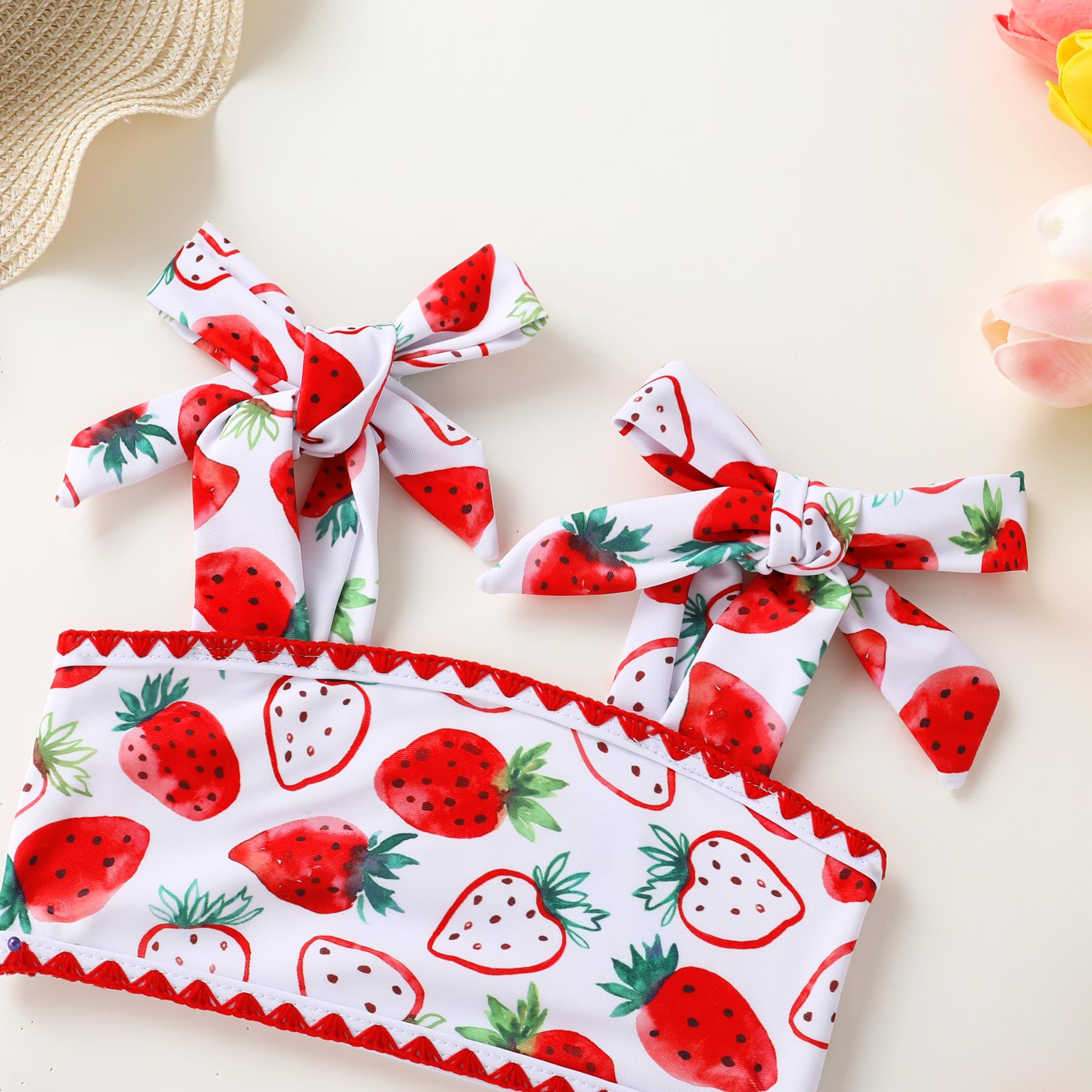 YOUNGER TREE Toddler Girls Two Pieces Swimsuit Color Block Stripe Swimwear Summer Beach Bathing Suit