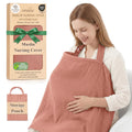 100% Organic Cotton Breastfeeding Nursing Cover 43x28 in Versatile