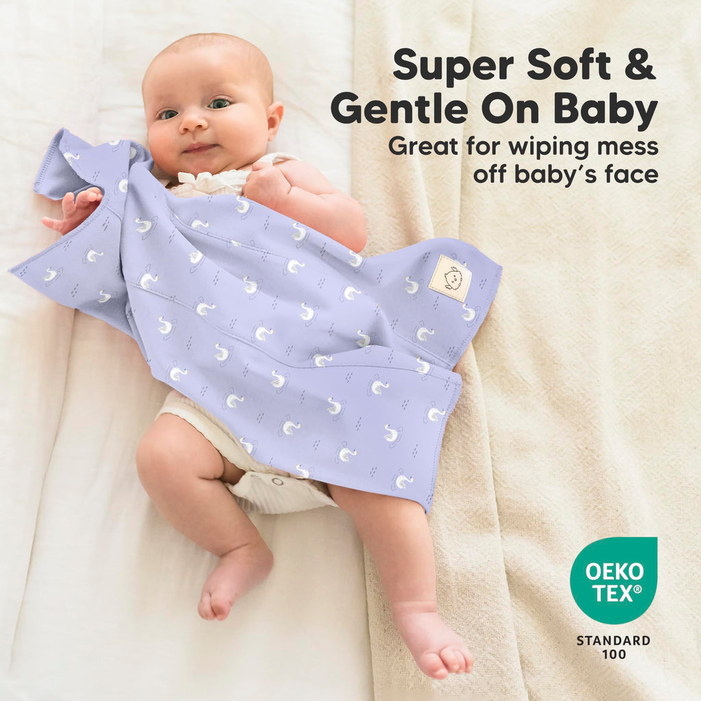 Organic Burp Cloths Baby Boy, Girl, 6-Pack Large Burping Cloths (Lunaris)
