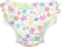 green sprouts Baby Toddler Eco Ruffle Snap Swim Diaper - White Turtle Floral - 18mo