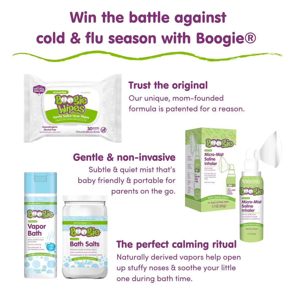 Boogie Micro-Mist Saline Inhaler, Unscented - 1.7 oz