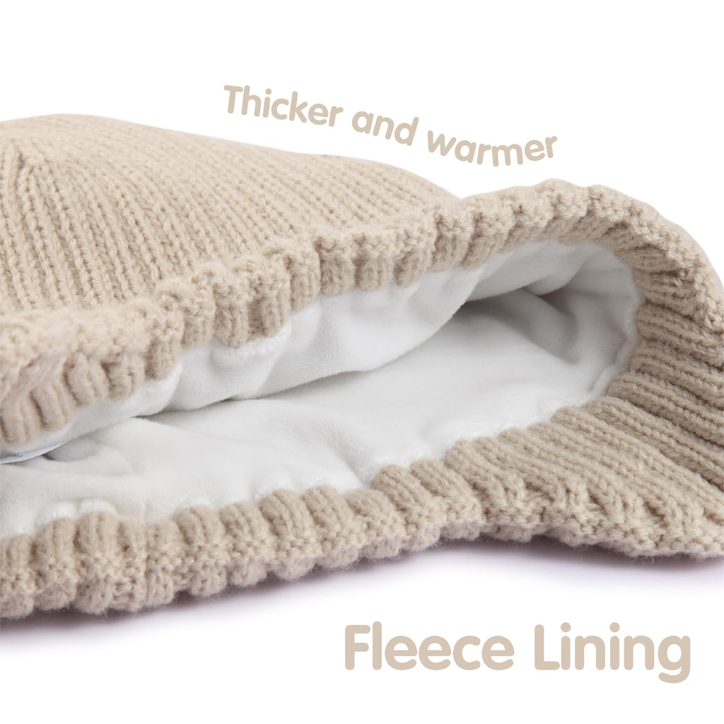 MaxNova Baby Hat 3-8T Camel/Gray Apricot 2 Pack