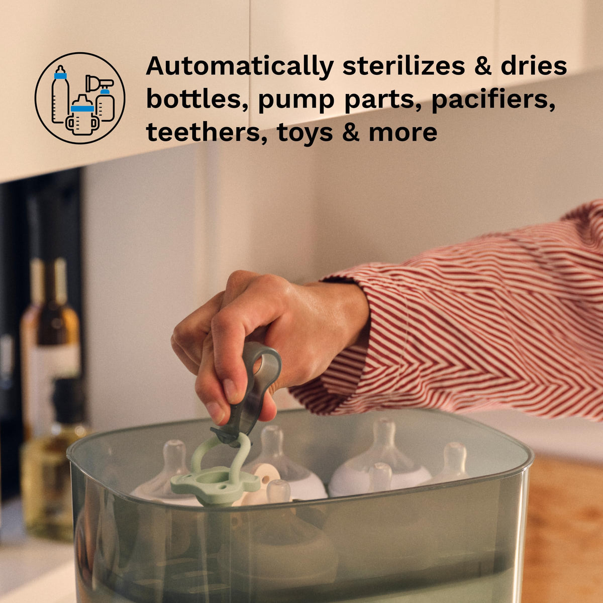 Baby Brezza Bottle Sterilizer and Dryer Advanced – Largest Capacity