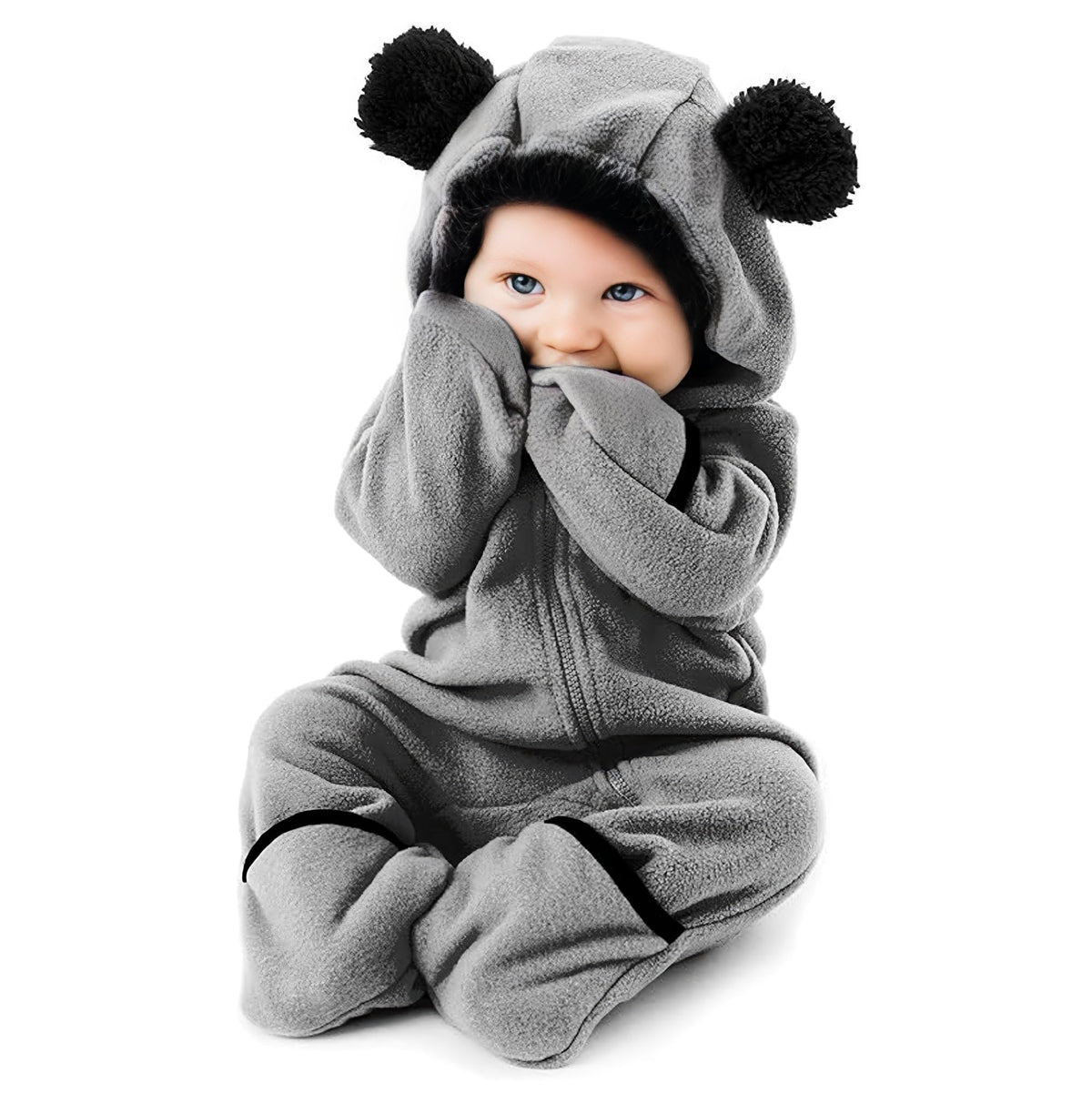 Cuddle Club Fleece Baby Bunting Bodysuit Hoodie, Newborn - 5T