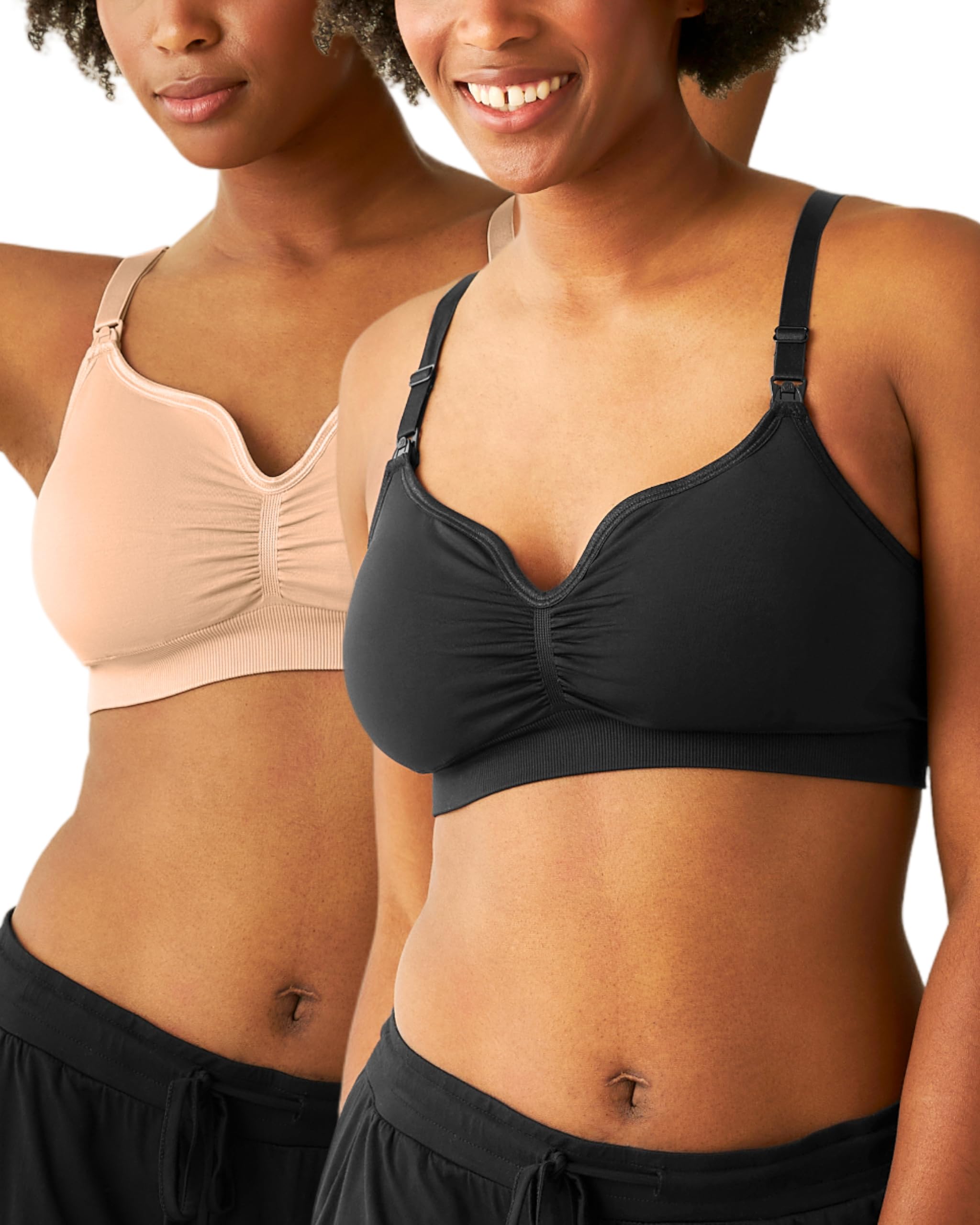 Kindred Bravely Tatum Maternity Nursing Bra, Seamless Bralette Set, 2 Pack