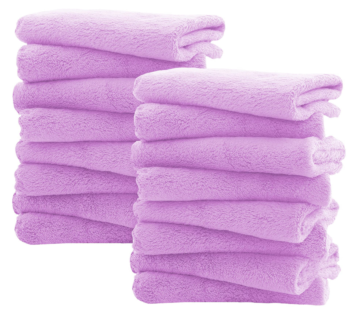 Spotted Play 16 Pack Burp Cloths for Baby - 20" x 10" Ultra Absorbent Coral Fleece Burping Cloths, Newborn Towel - Milk Spit Up Rags - Grey