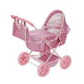 Olivia's Little World Baby Doll Bassinet Pram, Hot Pink Glitter
