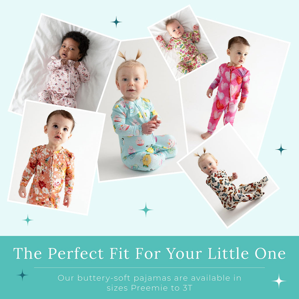 Posh Peanut Girls Convertible Baby Sleepers, Toddlers Footless Pajamas