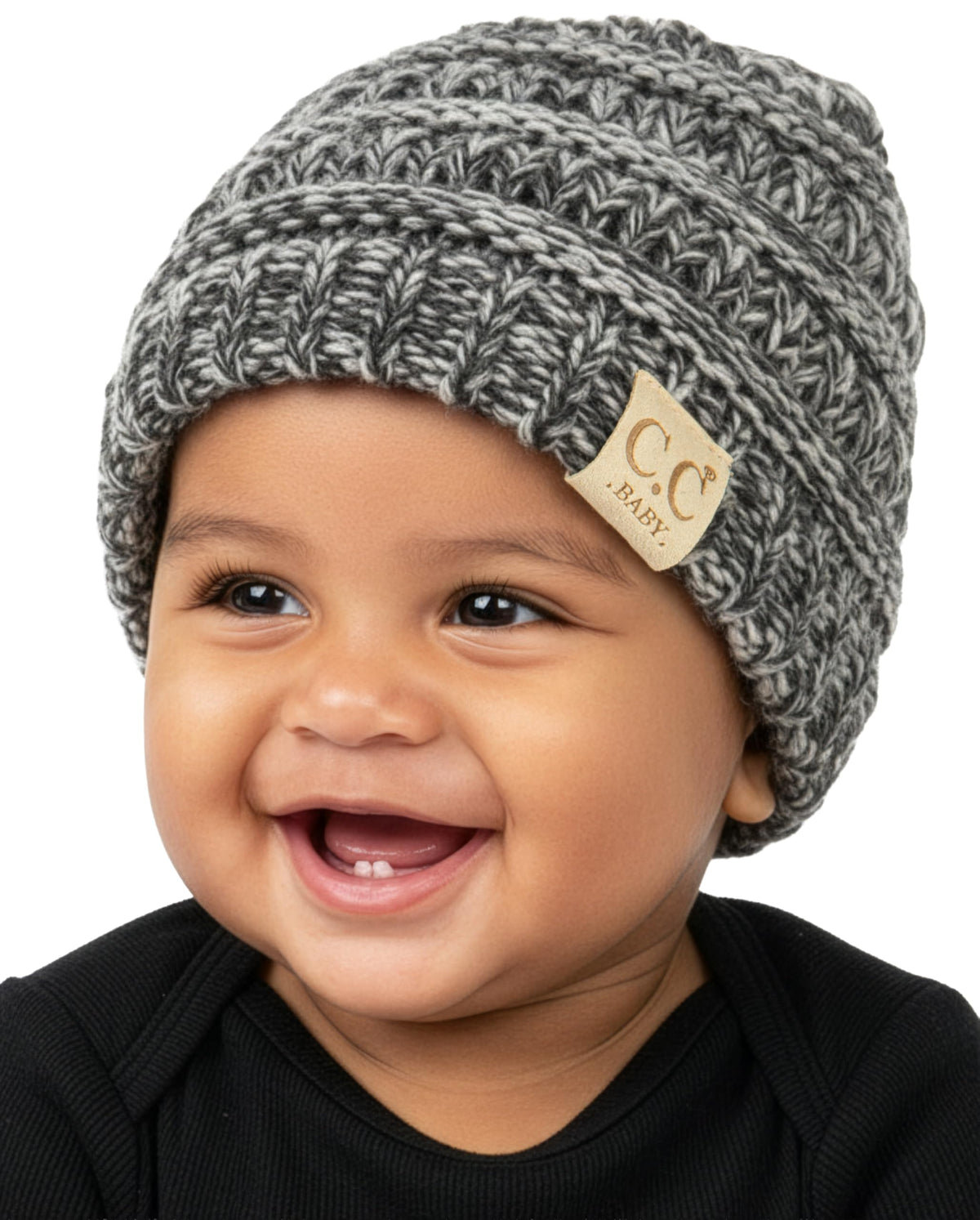 Funky Junque Baby Winter Hat – Cute Newborn Beanie, Infant Girl Hats 0–12 Months, Soft Knit Baby Beanies for Boys & Girls, Cozy Warm Stocking Stuffer Gift: Beige