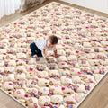 Baby Play Mat - 79" X 63",Premium Thicker Foam One-Piece Machine Washable, Extra Large Anti-Slip Soft Cushioning Foam Playmats for Babies and Toddlers, Foldable Baby Crawling Mat for Playpen