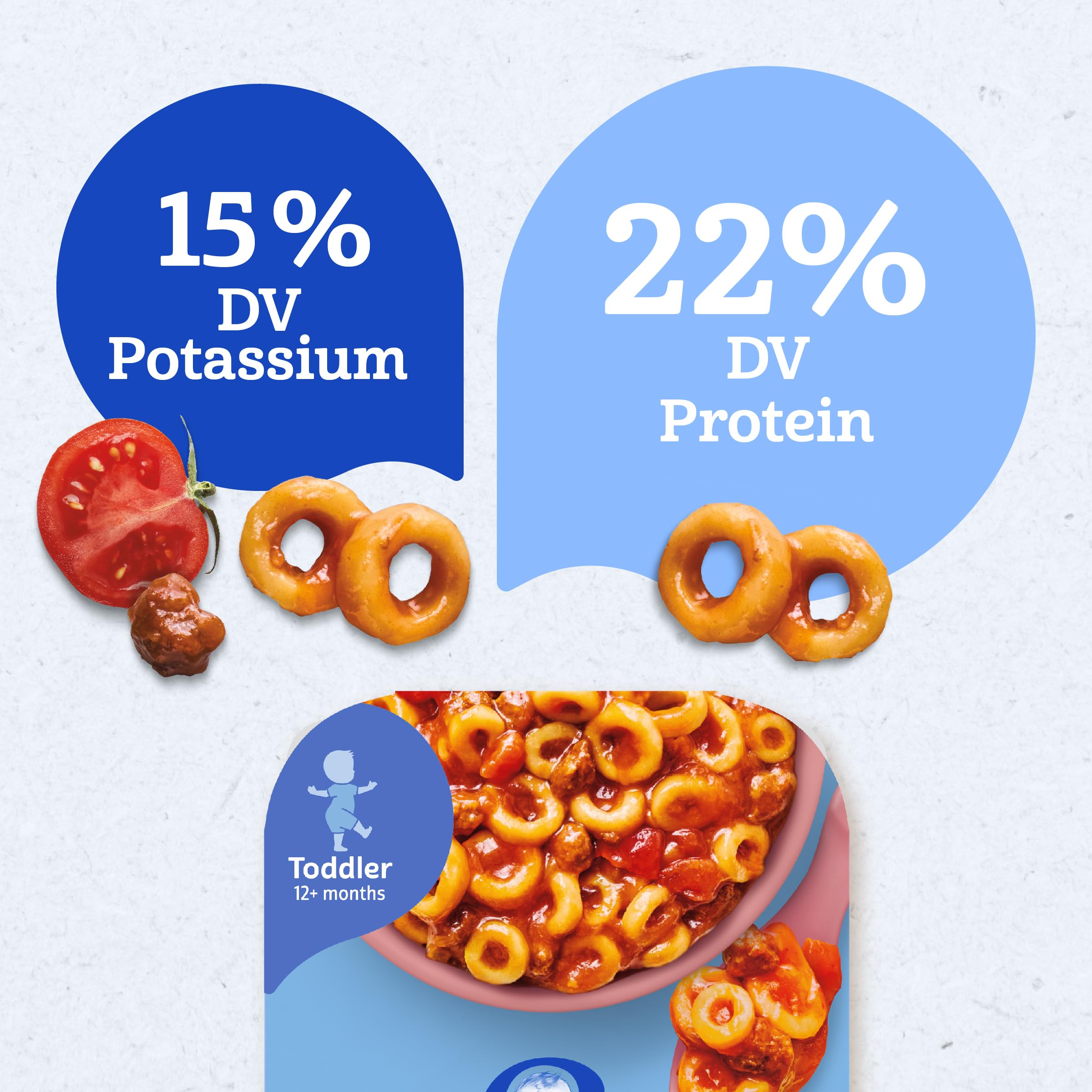 Gerber Toddler Spaghetti Rings in Meat Sauce, 6 Oz, 6 Pack