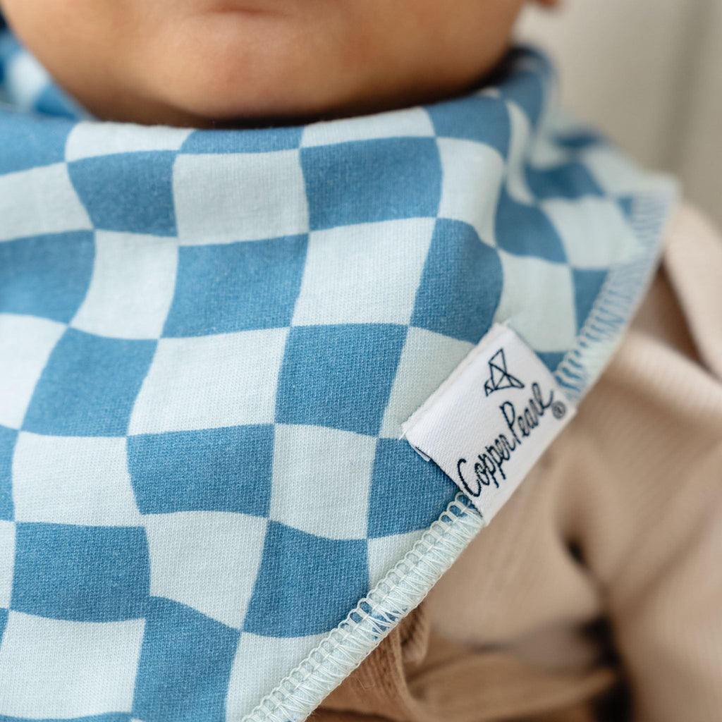 Copper Pearl Baby Bibs for Baby Boy or Girl – Bandana Drool Bibs for Teething, Absorbent Bibs for Eating, Newborn to Toddler, 4 Pack, Ryder