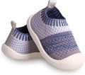 Baby First-Walking Shoes 1-4 Years Kid Shoes Trainers Toddler Infant Boys Girls Soft Sole Non Slip Cotton Canvas Mesh Breathable Lightweight TPR Material Slip-on Sneakers Outdoor