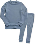 VAENAIT BABY 6M-12Y Infant Kids Toddler Junior Girls Soft Comfy Modal Tencel Shirring Sleepwear Pajamas 2pcs Set