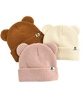 FURTALK Baby Beanie with Bear Ear Warm Knit Winter Hat for Infant Toddlers