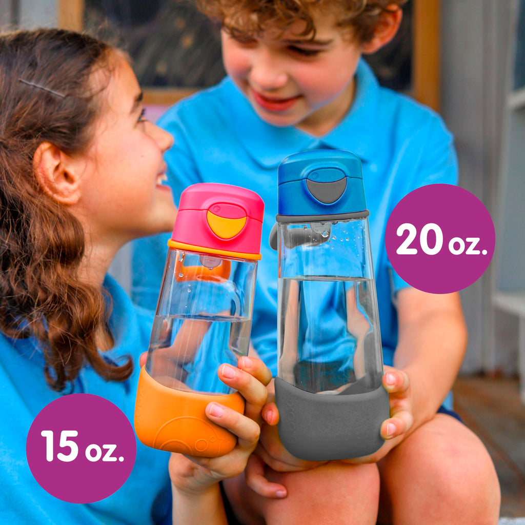 b.box Sport Spout Kids Water Bottle for School, Travel, Daycare, 20 oz
