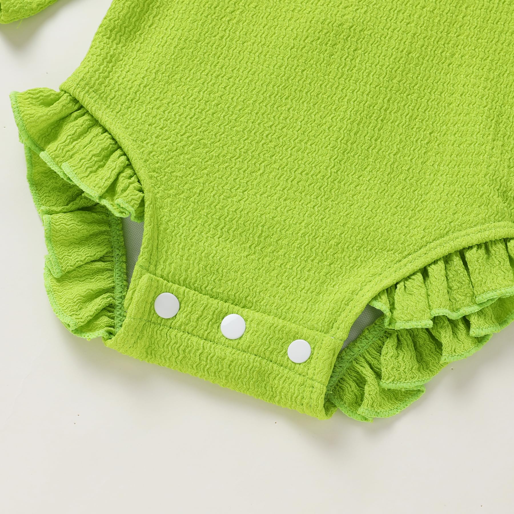 YOUNGER TREE Infant Baby Girls Swimsuit Long Sleeve Swimsuits One Piece Swimsuit Solid Color Bathing Suit with Hat