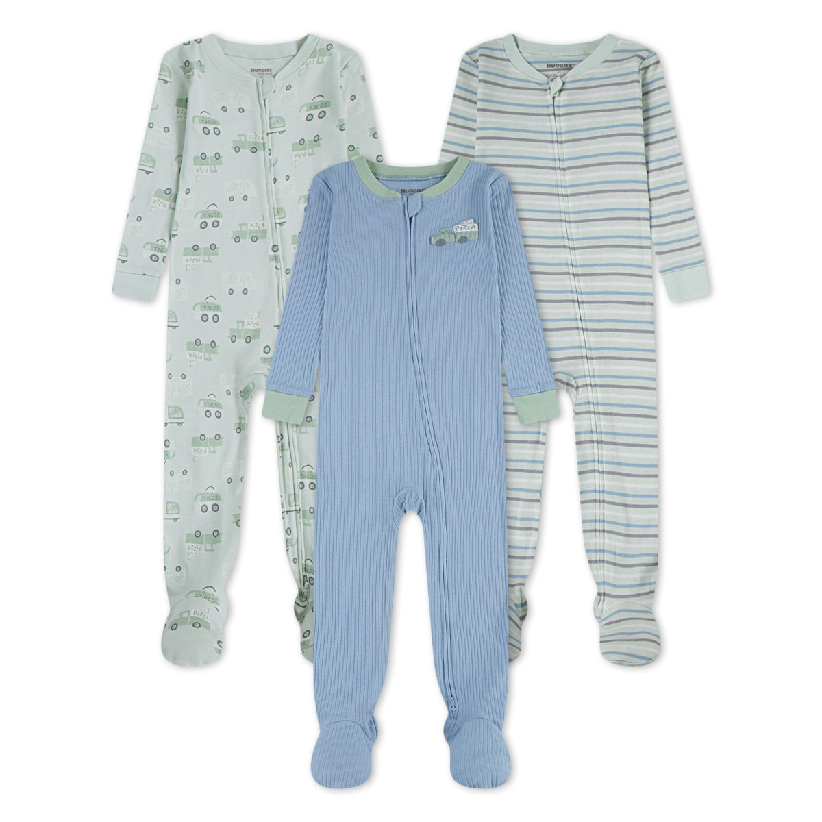 HUGGIES 3-Pack Footed Coverall