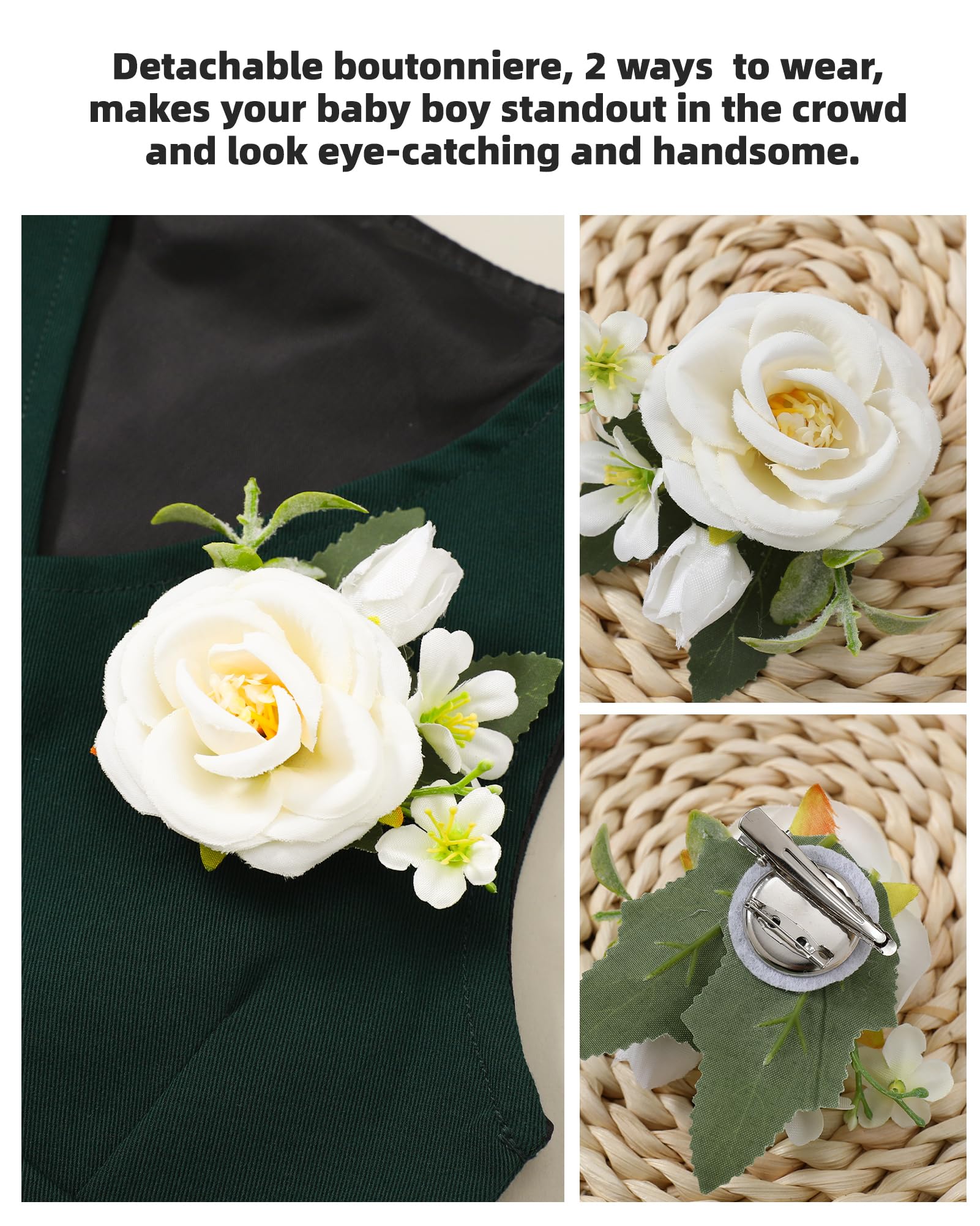 Coco&RARA Baby Boy Clothes Suits Formal Gentleman Wedding Outfits 0-24M