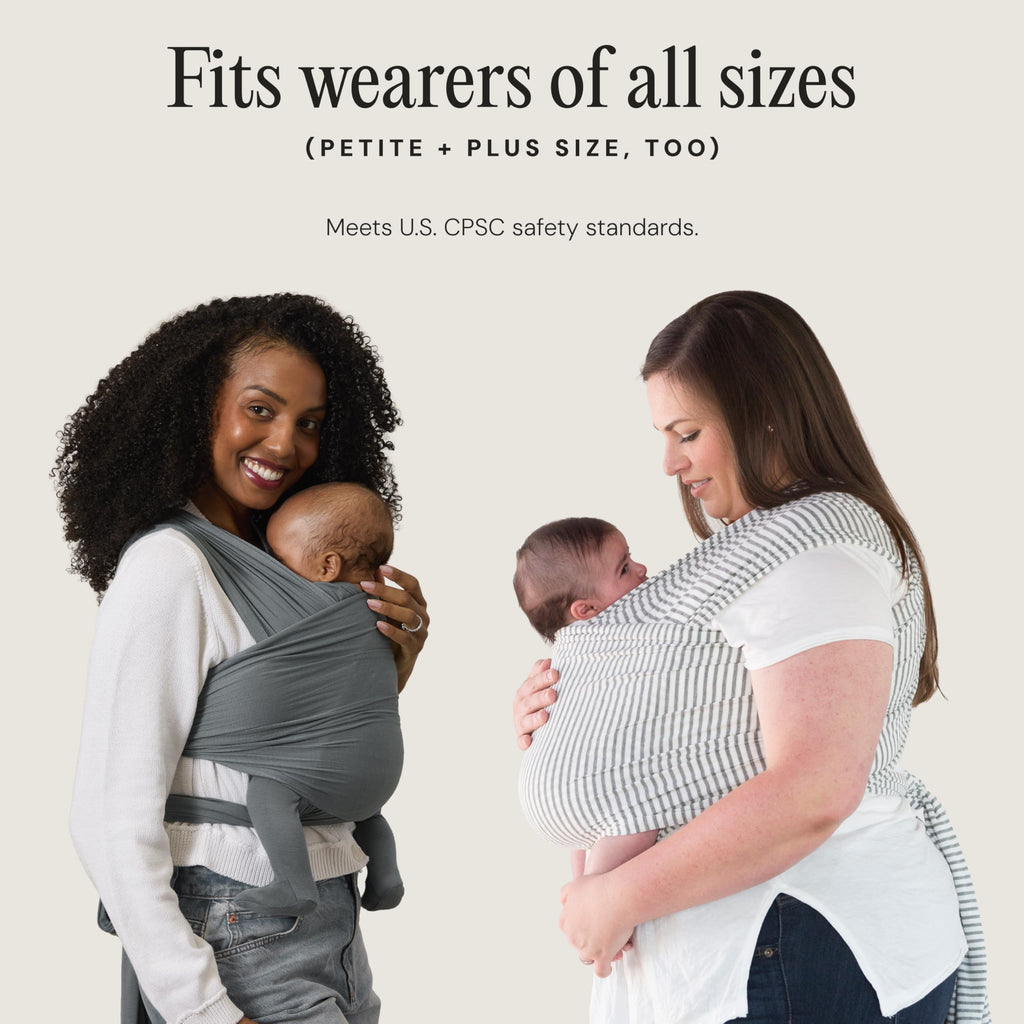 Solly Baby Wrap, Buttery-Soft Baby Carrier Newborn to Toddler 8-25 Lbs., Lightweight & Hands-Free Infant Wrap, Breathable Summer Carrier, Baby Wearing & Postpartum Essential, New Mom Gift, Coastal