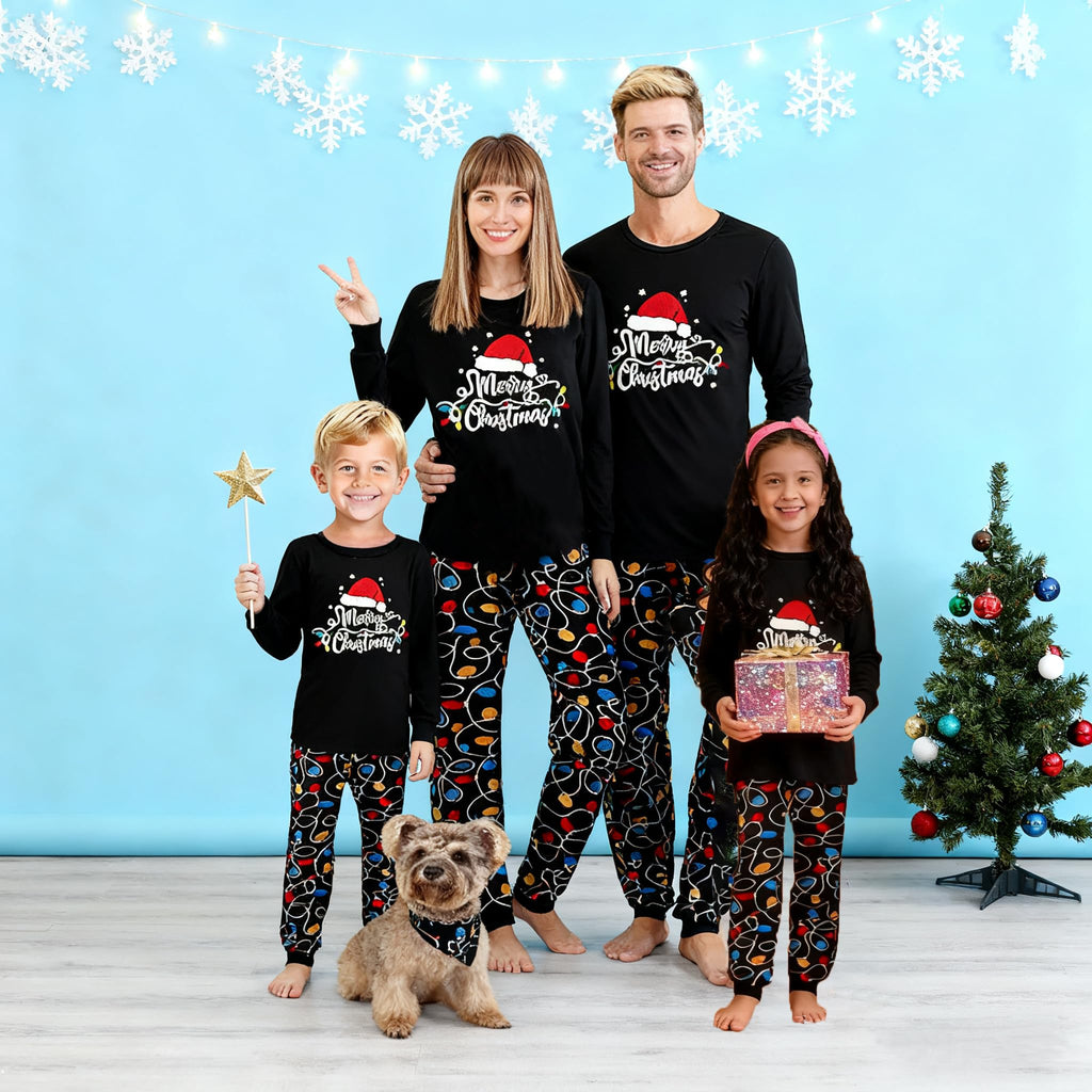Awoscut Family Christmas Pajamas Matching Pajamas for Family, Xmas PJs Sets Holiday Sleepwear (on-23, Baby, 9 Months)