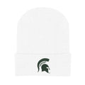 College Baby Infant Knit Cap Michigan State Spartans Logo - White - Newborn
