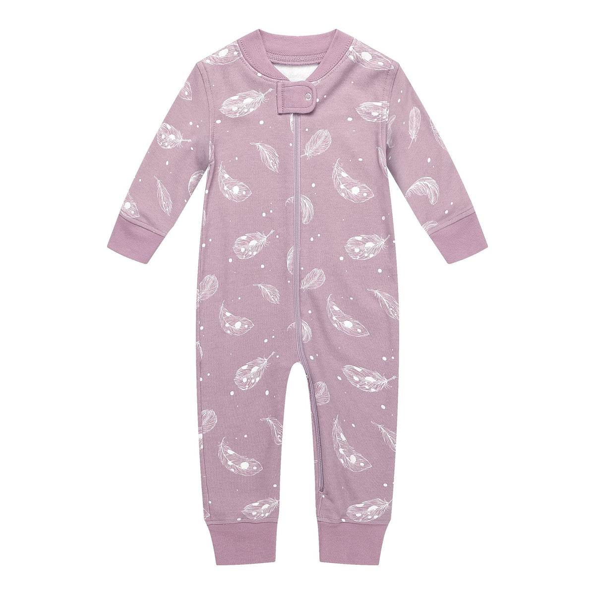 Owlivia Organic Cotton Baby Boy Girl Zip up Sleep N Play, Footless, Long Sleeve(6-12 Months, Blue)