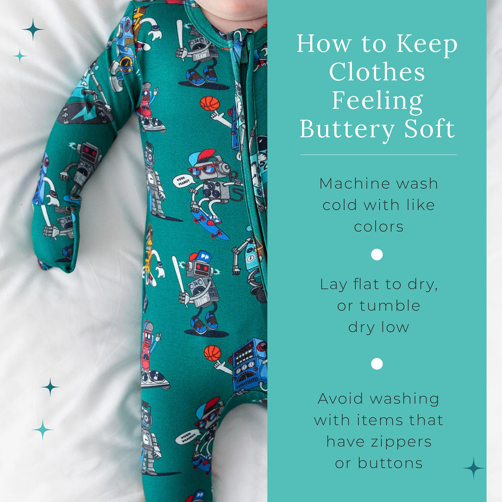 Posh Peanut Convertible Baby Sleepers, Boy Toddlers Footless Pajamas