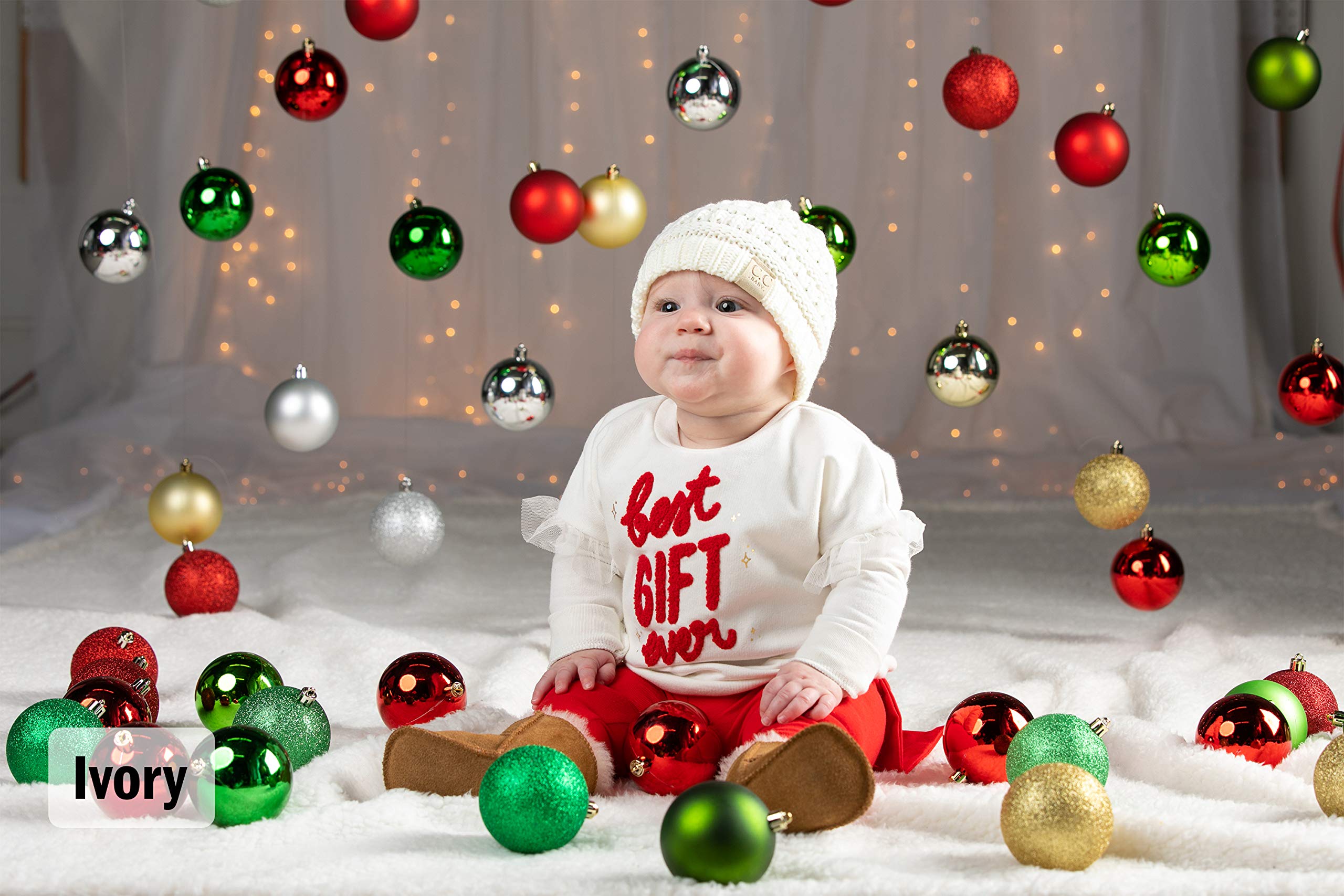 Funky Junque Baby Winter Hat – Cute Newborn Beanie, Infant Girl Hats 0–12 Months, Baby Beanies for Boys & Girls, Cozy Warm Stocking Stuffer Gift: 2 Pack - Black & Heather Grey