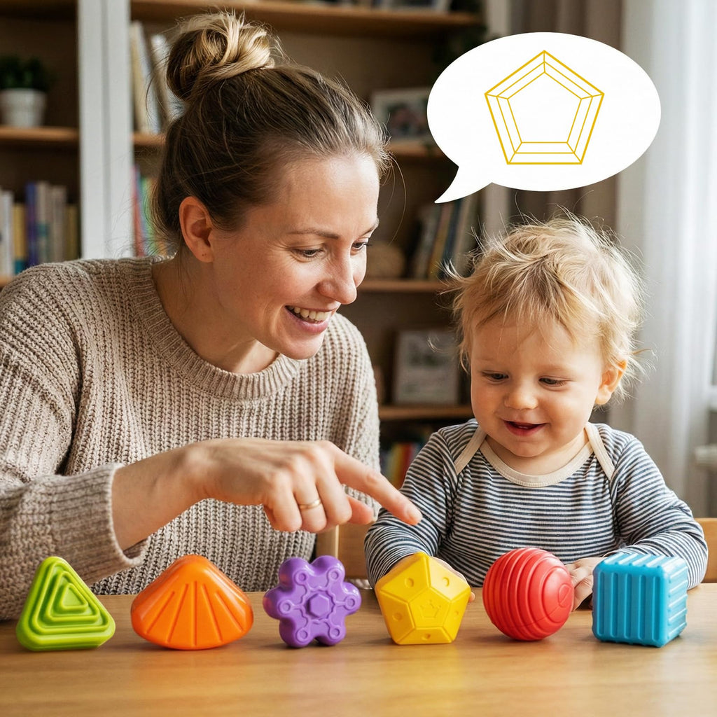 Aprilwolf Montessori Sensory Cube Toy for Toddlers