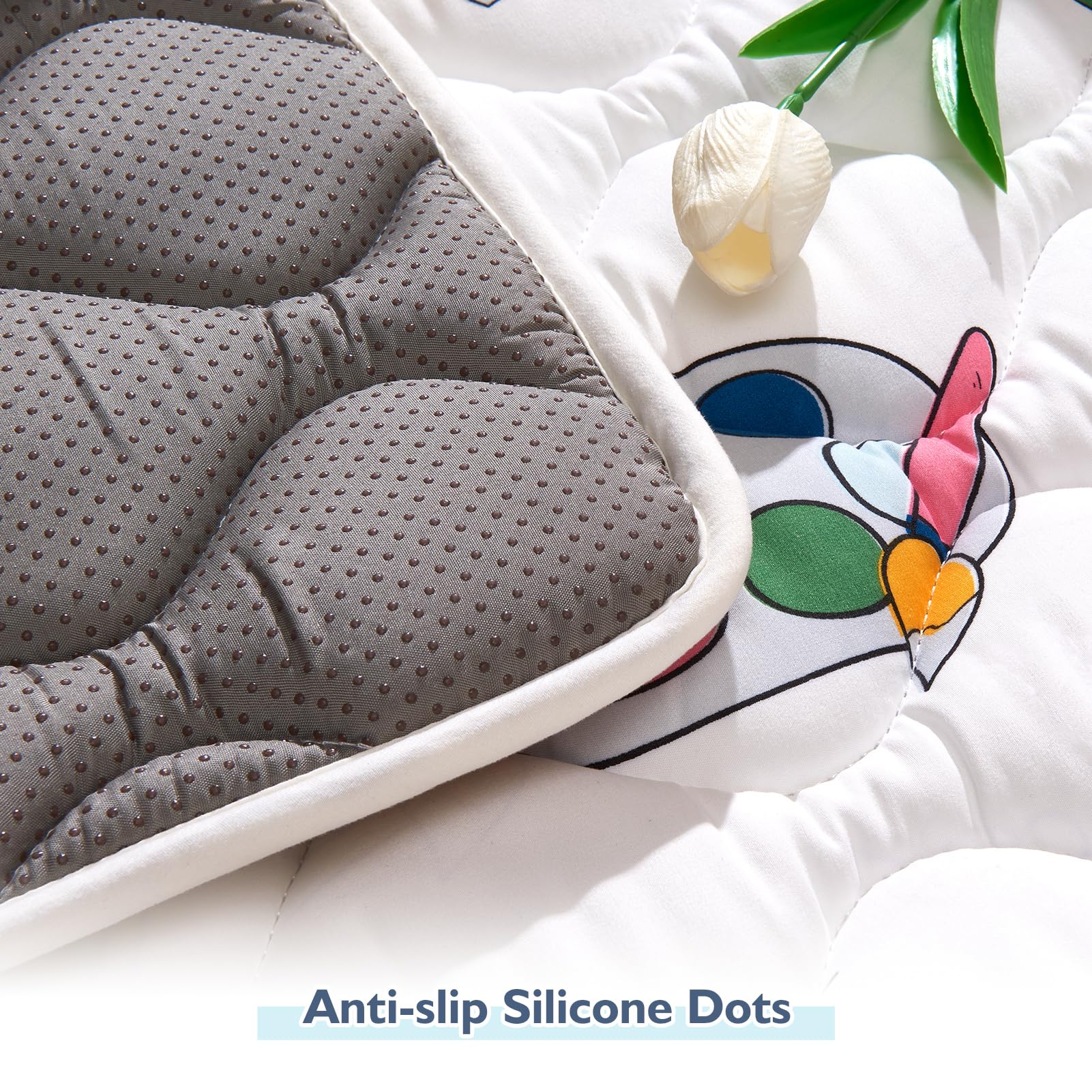 High-Density Foam Baby Play Mat, 50x50 Inches Thicken One-Piece Comfortable and Soft Playmat, Non Slip Machine Washable Floor Mat for Infants, Tapete para Bebes,Toddlers