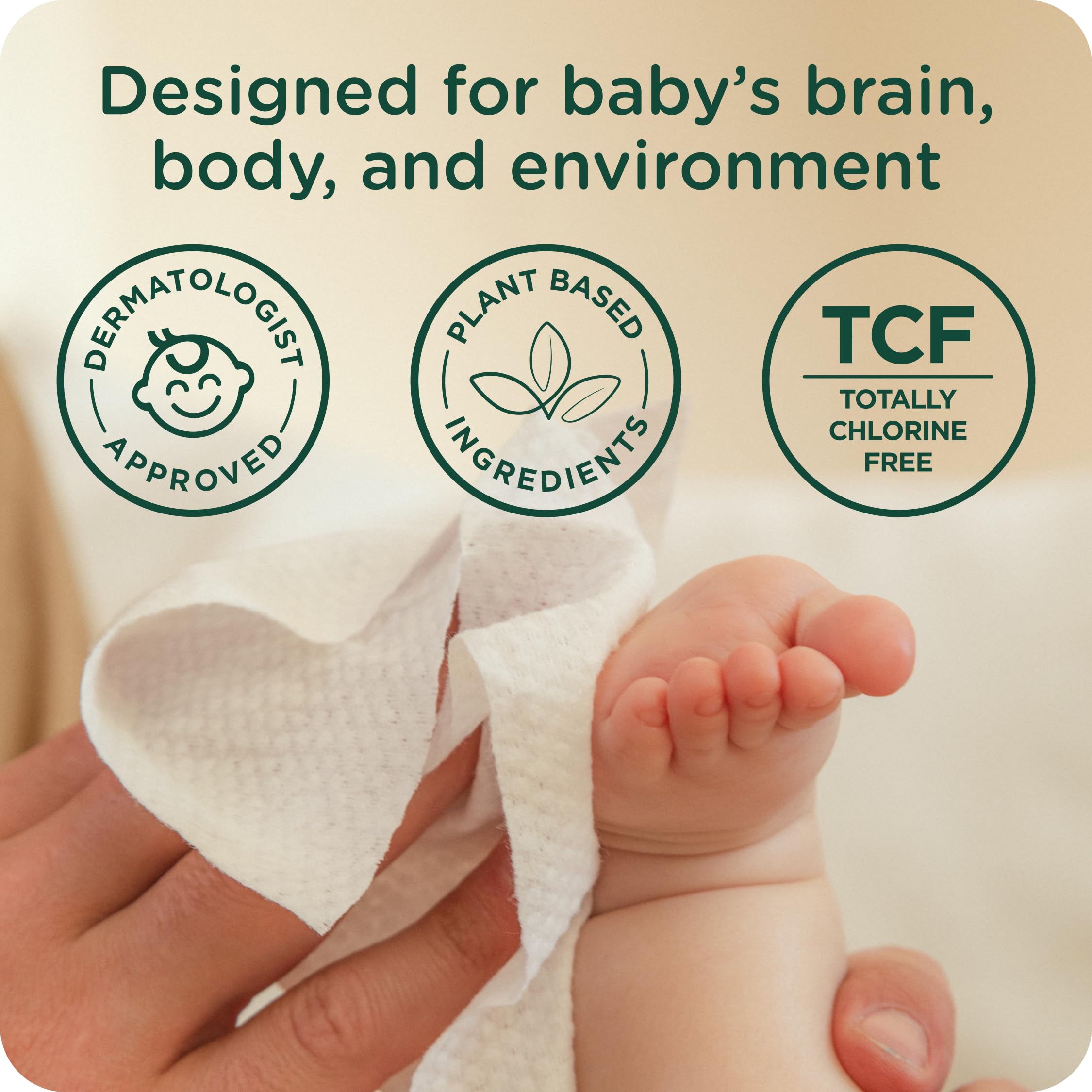 HealthyBaby Wet Wipes Baby Wipes - Fragrance Free, 8 Packs (512 Count)