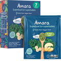 Amara Organic Baby Food - Stage 2 - Kale Potato - Baby Cereal to Mix With Breastmilk, Water or Baby Formula - Shelf Stable Baby Food Made from Organic Fruit and Veggies - 7 Pouches, 3.5oz Per Serving